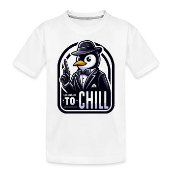 Autorisé à se détendre - T-shirt bio Premium Enfant - blanc - Devant