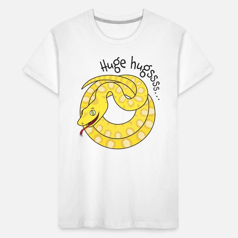 Tight hugs available from python! Kids' Premium Organic T-Shirt