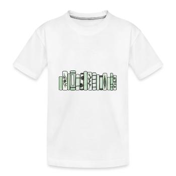 Livres Pastel Vert - T-shirt bio Premium Enfant - blanc - Devant