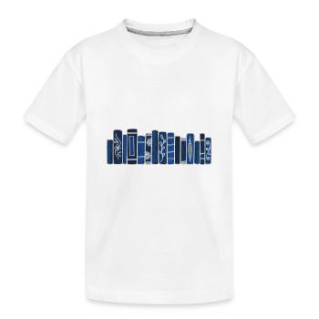 Livres bleus antiques - T-shirt bio Premium Enfant - blanc - Devant