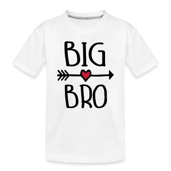 Big Bro - Kinder Premium Bio T-Shirt - Weiß - Vorne