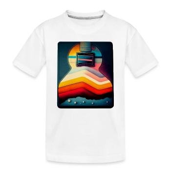 Logo rétrofuturiste du Hard Rock Band - T-shirt bio Premium Enfant - blanc - Devant