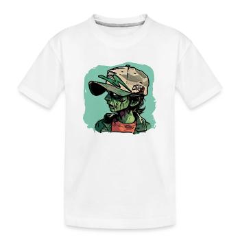 Zombie-Mädchen - Kinder Premium Bio T-Shirt - Weiß - Vorne