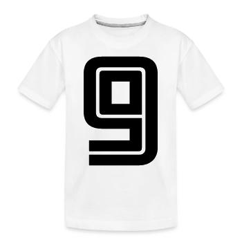 9 - Kids' Premium Organic T-Shirt - white - Front