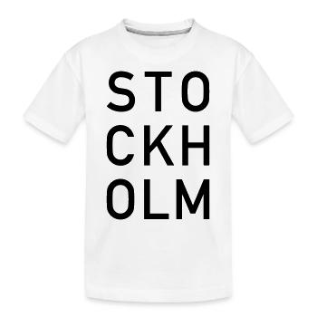 Stockholm - Kinder Premium Bio T-Shirt - Weiß - Vorne
