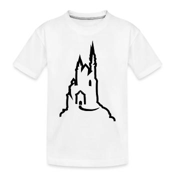 Schlösser - Kinder Premium Bio T-Shirt - Weiß - Vorne