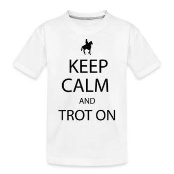 Trot On - T-shirt bio Premium Enfant - blanc - Devant