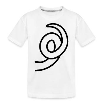 Schweinchen Ringelschwanz - Kinder Premium Bio T-Shirt - Weiß - Vorne
