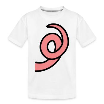 Schweinchen Ringelschwanz - Kinder Premium Bio T-Shirt - Weiß - Vorne