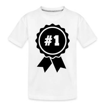 médaille - T-shirt bio Premium Enfant - blanc - Devant