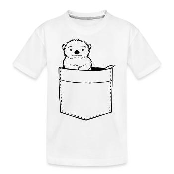 Sac chemise Otter Design - T-shirt bio Premium Enfant - blanc - Devant