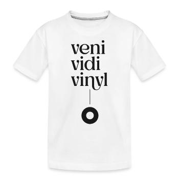 Veni Vidi Vinyle - T-shirt bio Premium Enfant - blanc - Devant