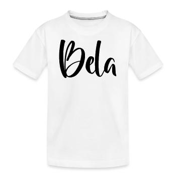 Prénom - Bela - T-shirt bio Premium Enfant - blanc - Devant