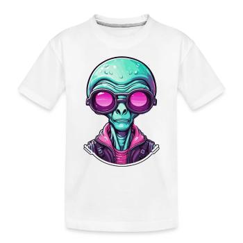 Alien / Außerirdisch / Ovni / Zone 51 / Tout / Mars - T-shirt bio Premium Enfant - blanc - Devant