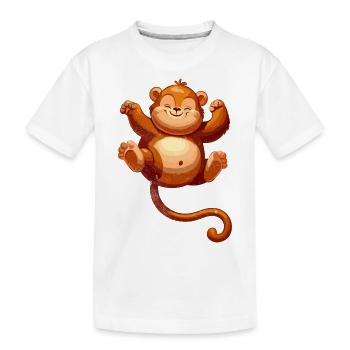 Jungle d’animaux mignons - T-shirt bio Premium Enfant - blanc - Devant