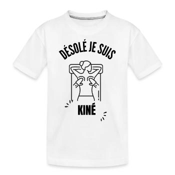 Désolé je suis kiné - T-shirt bio Premium Enfant - blanc - Devant