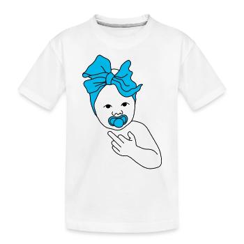 Majeur Bébé Bleu - T-shirt bio Premium Enfant - blanc - Devant