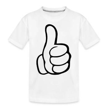 comme main - T-shirt bio Premium Enfant - blanc - Devant