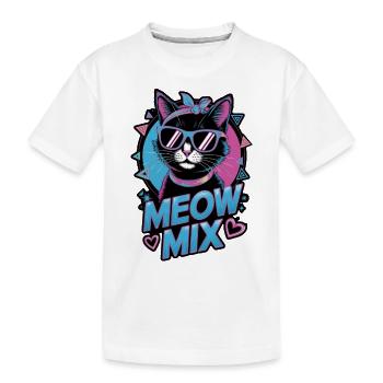 Katzenmusik 80er Jahre - Kinder Premium Bio T-Shirt - Weiß - Vorne