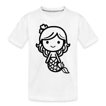 Sirène - T-shirt bio Premium Enfant - blanc - Devant