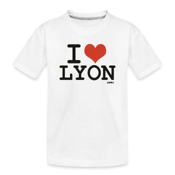 ich liebe lyon - Ich liebe lyon - Kinder Premium Bio T-Shirt - Weiß - Vorne