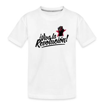 revolution fist - Kinder Premium Bio T-Shirt - Weiß - Vorne
