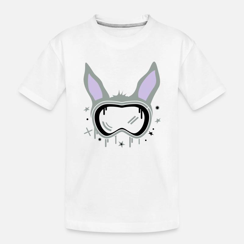 Skihase - Kinder Premium Bio T-Shirt - Weiß