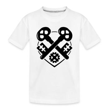 Schlosser Zunft - T-Shirt, Schlosser - Kinder Premium Bio T-Shirt - Weiß - Vorne