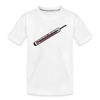 Un thermomètre à mercure - T-shirt bio Premium Enfant - blanc - Devant