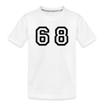 Number - 68 - Sixty Eight - Kids' Premium Organic T-Shirt - white - Front