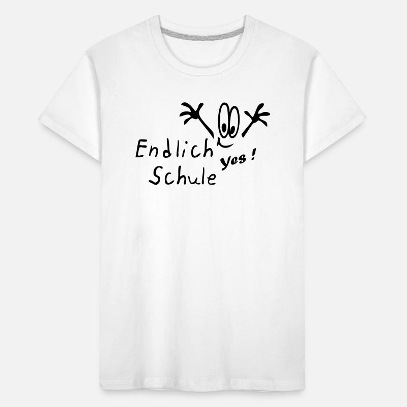 Schule, Schulanfang, Einschulung, Comic Kinder Premium Bio T-Shirt