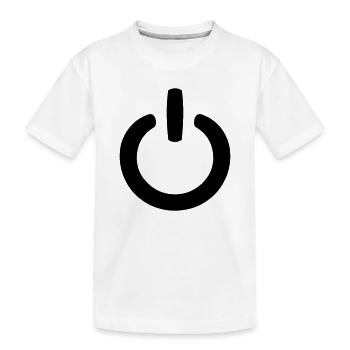 Symbole de puissance - T-shirt bio Premium Enfant - blanc - Devant