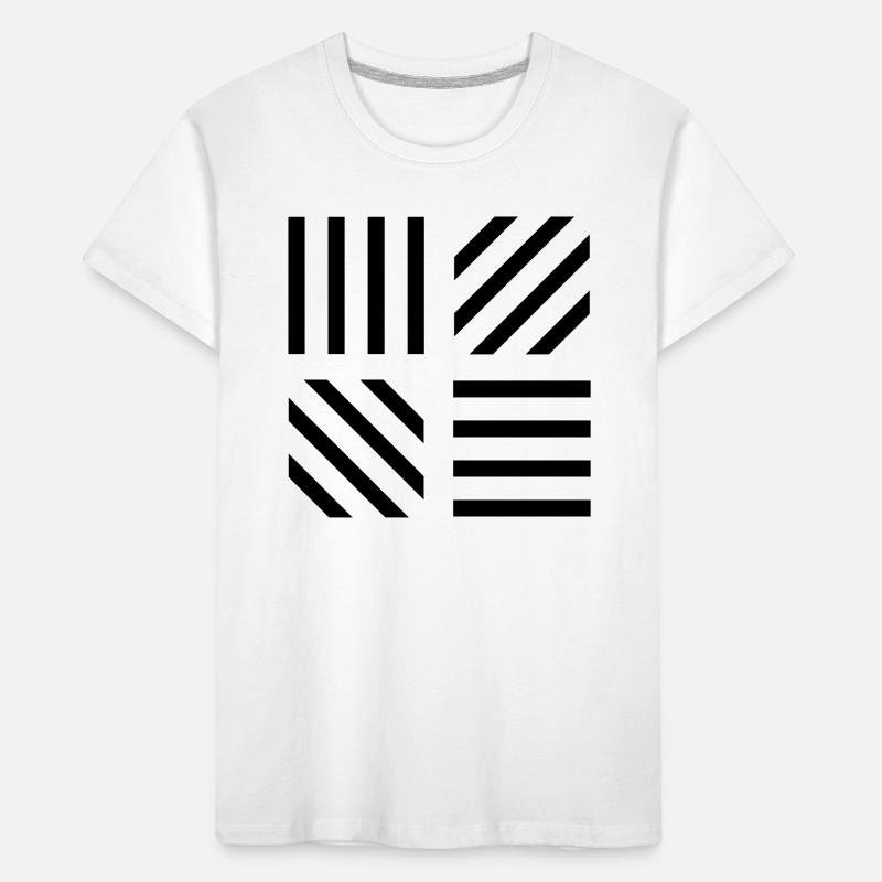 graphic stripe pattern Kids' Premium Organic T-Shirt