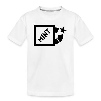 Mint - Kinder Premium Bio T-Shirt - Weiß - Vorne