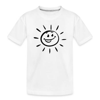 Sommer Sonne Sonnenschein - Kinder Premium Bio T-Shirt - Weiß - Vorne
