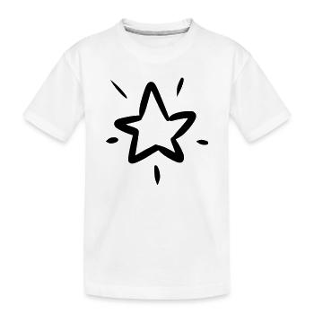 Sternen Solo - Kinder Premium Bio T-Shirt - Weiß - Vorne