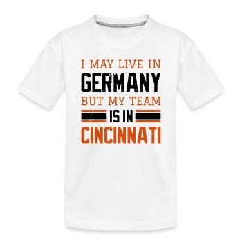 Cincinnati - Kinder Premium Bio T-Shirt - Weiß - Vorne