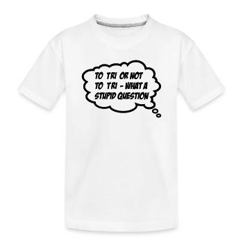 Triathlon - T-shirt bio Premium Enfant - blanc - Devant