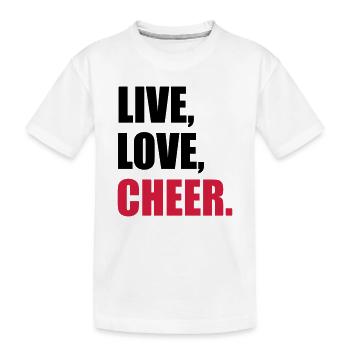 Cheerleader - Kinder Premium Bio T-Shirt - Weiß - Vorne