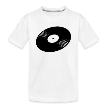 Schallplatte, Vinyl, Record - Kinder Premium Bio T-Shirt - Weiß - Vorne