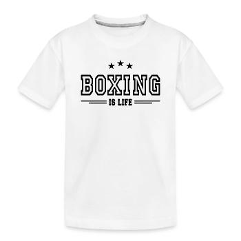 Boxen ist Leben 2 - Kinder Premium Bio T-Shirt - Weiß - Vorne
