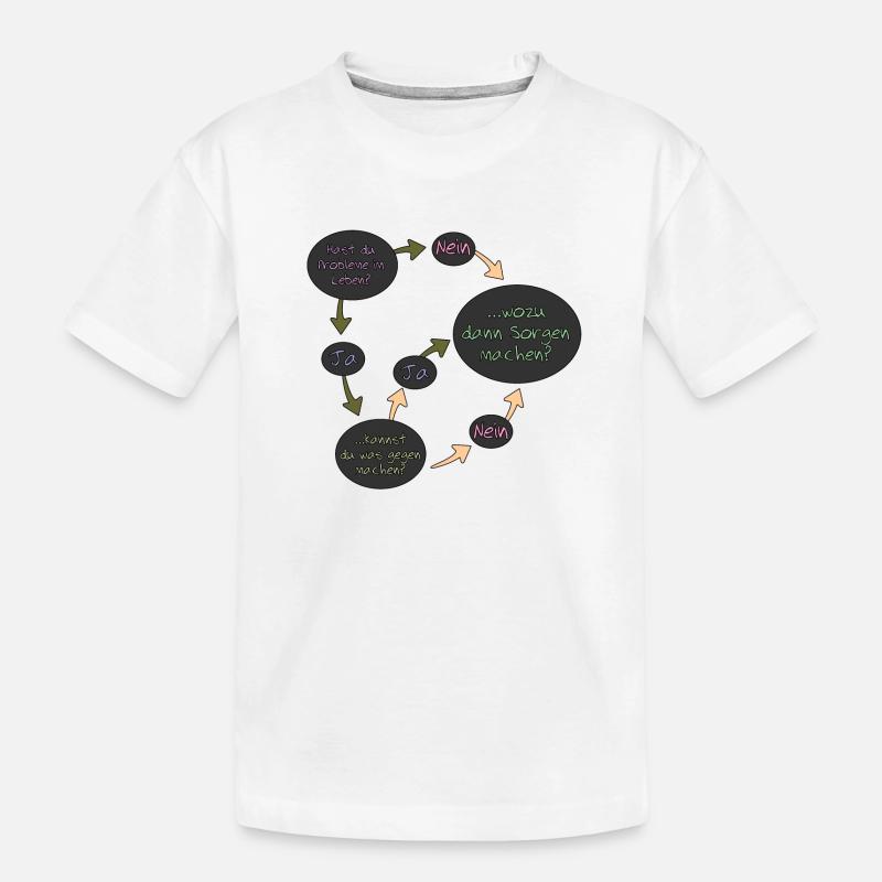 Hast du ein Problem? - Hier die Lösung - Kinder Premium Bio T-Shirt - Weiß