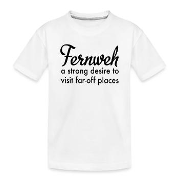 Nostalgie à distance - T-shirt bio Premium Enfant - blanc - Devant