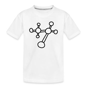 Molécule atomique / physique mécanique réseau atomique - T-shirt bio Premium Enfant - blanc - Devant