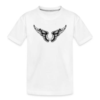 2541614 135311685 Fluegel - Kinder Premium Bio T-Shirt - Weiß - Vorne