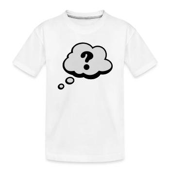 Bulle Comiques point d'interrogation - T-shirt bio Premium Enfant - blanc - Devant
