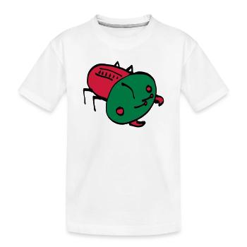 bug color VEKTOR Insekt Krabbeltier - Kinder Premium Bio T-Shirt - Weiß - Vorne