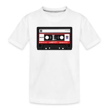 Retro - Kinder Premium Bio T-Shirt - Weiß - Vorne