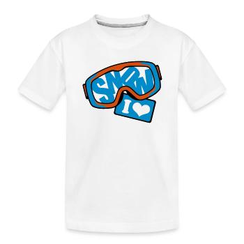 la neige - T-shirt bio Premium Enfant - blanc - Devant