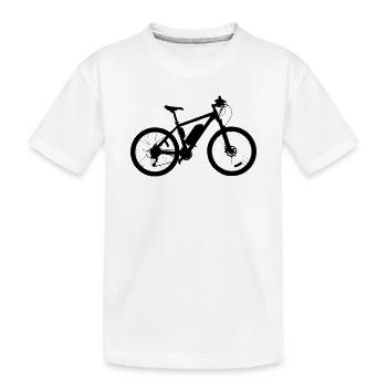E-Bike - T-shirt bio Premium Enfant - blanc - Devant